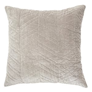Velours grey velvet decorative pillow 