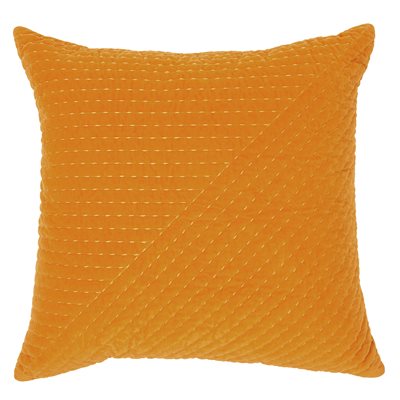 Coussin moutarde Velours