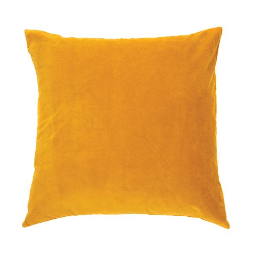 Velvet mustard european pillow