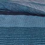 Berlin blue striped modern duvet cover 