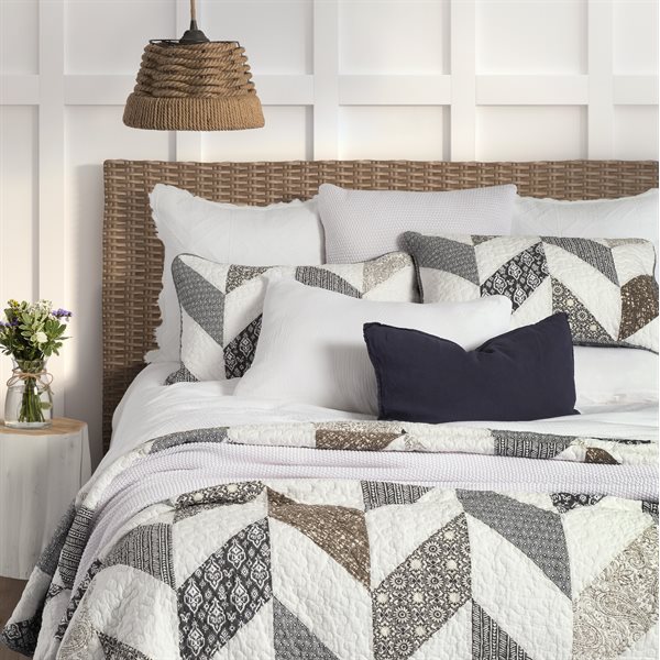Boathouse chevron patterned quilt