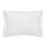 Rustic white jersey pillow sham 