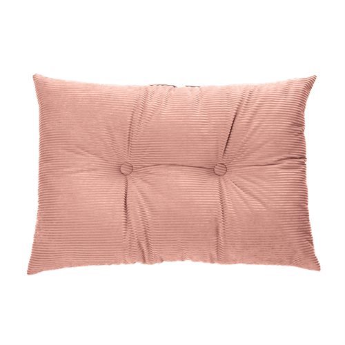 Corduroy coral oblong decorative pillow