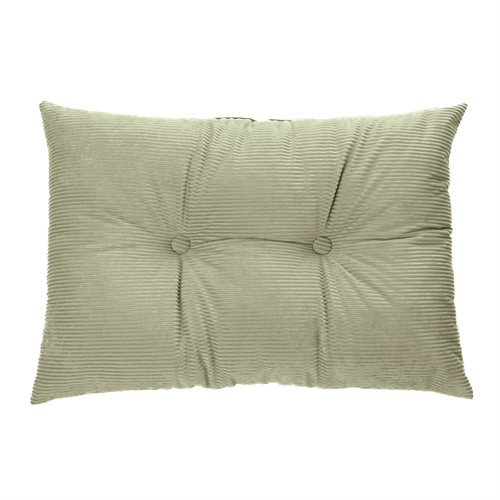 Corduroy sage oblong decorative pillow