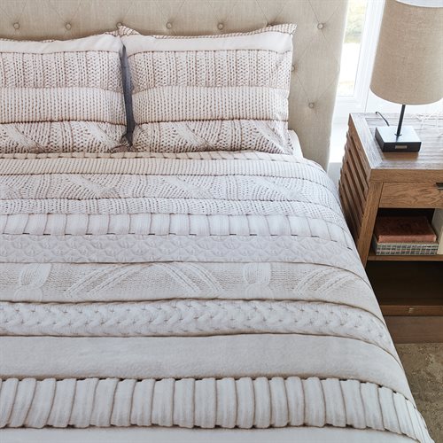 Coziness ivory and beige duvet cover 
