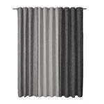 Denis charcoal curtain with grommets