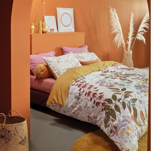 Eléonore embroidered floral duvet cover 