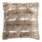 Grizzly faux fur decorative pillow 
