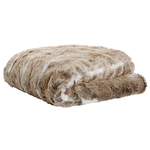 Grizzly faux fur throw 