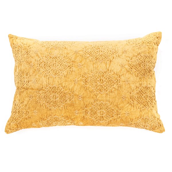 Toro mustard oblong decorative pillow 