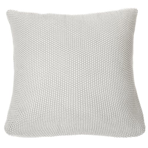 Charly grey knit european pillow 