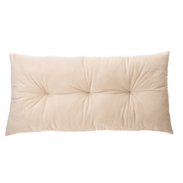 Corduroy natural long decorative pillow