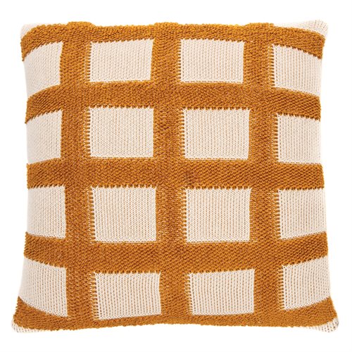 Dolce natural and mustard decorative pillow 