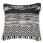 Izel black and white decorative pillow