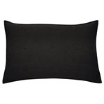 Linen black pillow sham 
