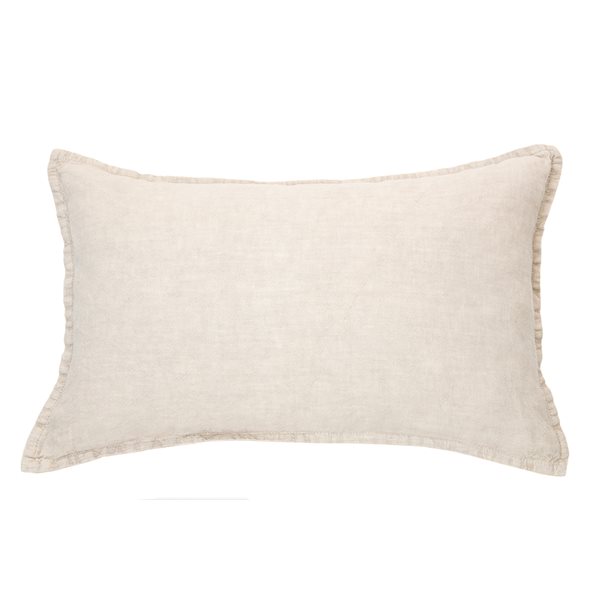 Linen Stone Wash natural decorative pillow 