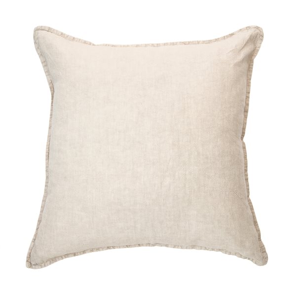Linen Stone Wash natural european pillow