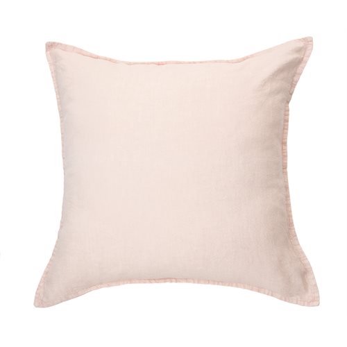 Linen Stone Wash soft pink european pillow