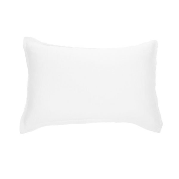 Muslin white decorative pillow shams 