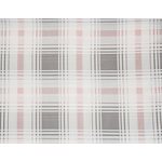 Pique-Nique pink and grey plaid tablecloth 