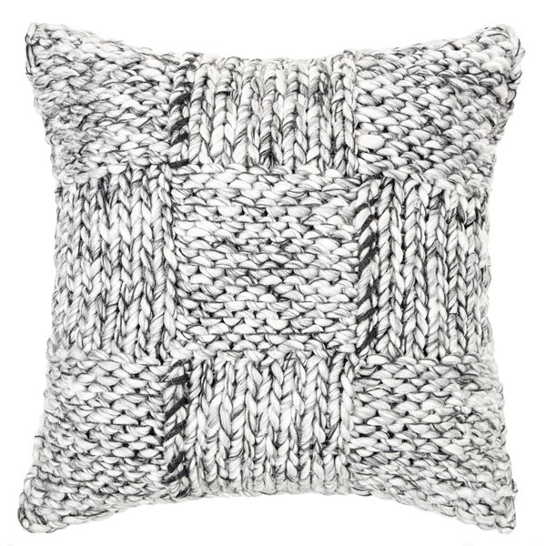 Siam knitted grey decorative pillow