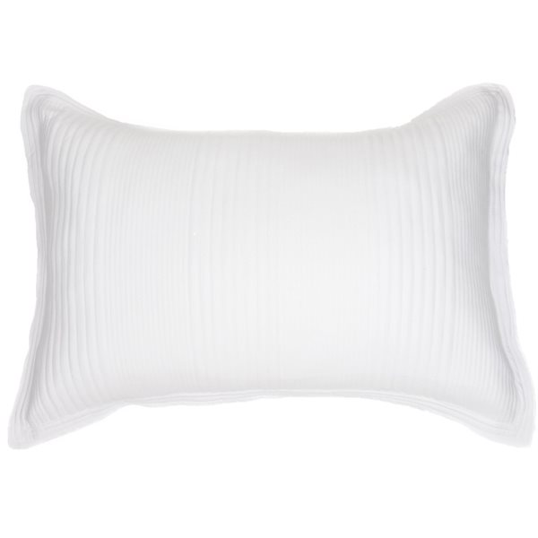 Suite white quilted pillow sham 