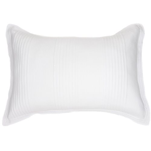 Cache oreiller en coton piqué blanc Suite