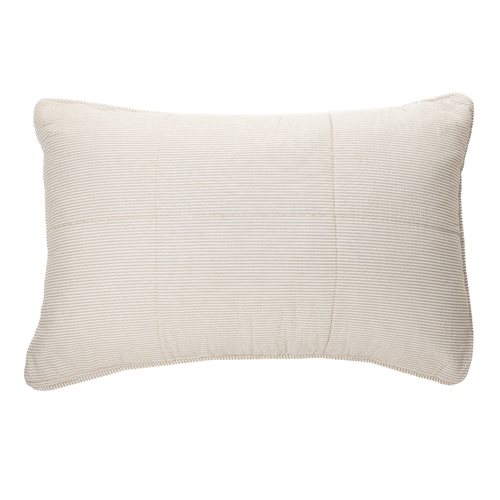Tagliatelle natural striped decorative pillow sham 