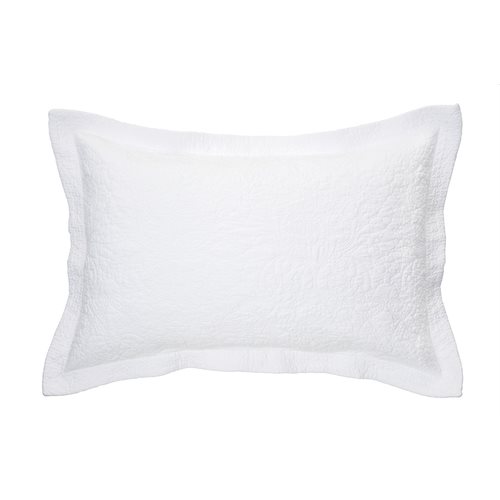 Taylor white pillow sham 