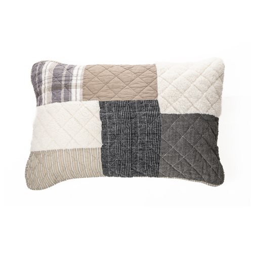 Theory patchwork pillow sham 